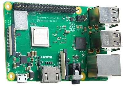 Одноплатный компьютер Raspberry Pi 3 Model B (RA432,E14 version) Retail,1GB RAM,QuadCore 1.2GHz Broadcom BCM2837 64bit CPU,WiFi,Bluetooth,40-pin extended GPIO,4xUSB 2.0,HDMI,USB-microB Power разъем (Support Raspbian and WIN10 IOT)(RASP1825) (710850) (8024