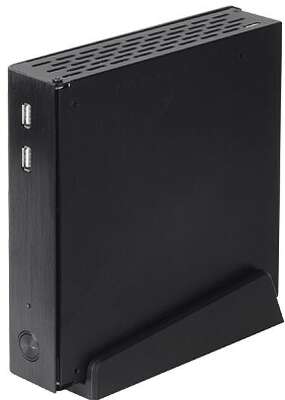Корпус Silverstone PT13 Petit, черный, Thin Mini-ITX, Без БП (SST-PT13B)