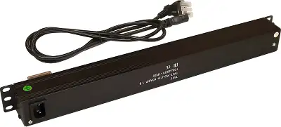 Блок распределения питания Lanmaster TWT-PDU19-10A8P-3.0 гор.размещ. 8xSchuko базовые 10A Schuko 3м