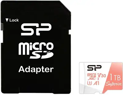 Флеш карта microSDXC 1TB Silicon Power SP001TBSTXDV3V20SP Superior w/o adapter
