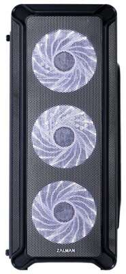 Корпус ZALMAN MidTower I3 black (ATX, без БП, 2xUSB2.0+USB3.2, 4х120mm) (Zalman i3)