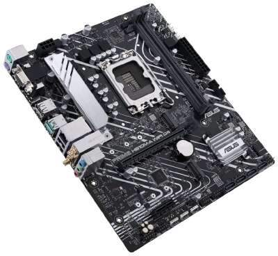 ASUS PRIME H610M-A WIFI D4 (Socket 1700, mATX, 2xDDR4(64GB), VGA/HDMI/DP, 1xPCIe 4.0x16/1xPCIe 3.0, 1xLAN, Wi-Fi, BT, 4xSATA 6Gb/s, 2xM.2, 2xUSB 3.2, 4xUSB 2.0, 2xPS/2)