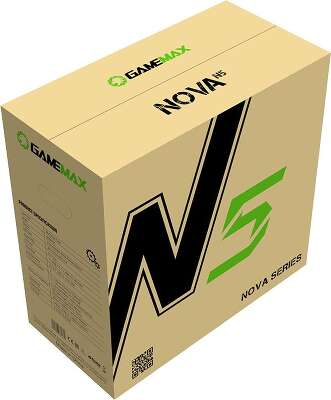 Корпус GameMax Nova N5, черный, ATX, Без БП (Nova N5)