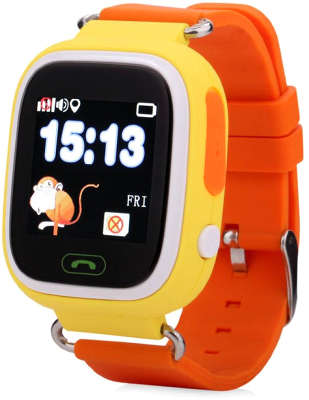 Детские часы с GPS-трекером Smart Baby Watch Q90 Yellow/Orange