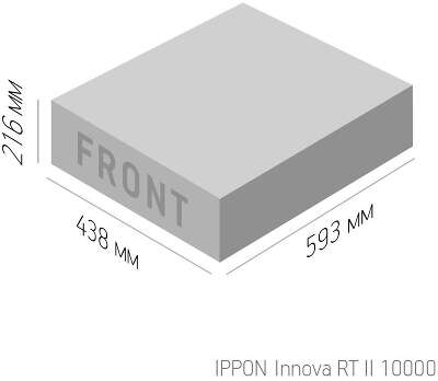 Источник бесперебойного питания Ippon Innova RT II 10000 10000Вт 10000ВА черный