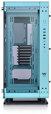 Корпус Thermaltake Core P6 TG Turquoise, бирюзовый, ATX, Без БП (CA-1V2-00MBWN-00)