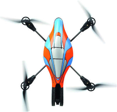 Робот-вертолет Parrot AR Drone 1.0, синий [PF720022AM]