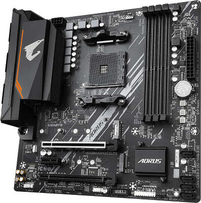 Материнская плата mATX LGAAM4 GIGABYTE B550M AORUS ELITE