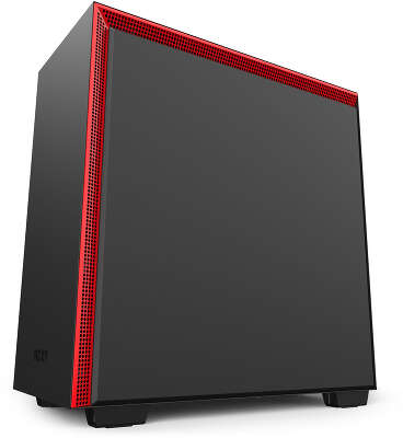Корпус NZXT H710, черный/красный, ATX, Без БП (CA-H710B-BR)