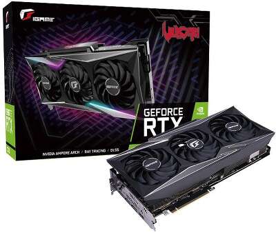 Видеокарта Colorful NVIDIA nVidia GeForce RTX 3090 Vulcan OC-V 24Gb DDR6X PCI-E HDMI, 3DP