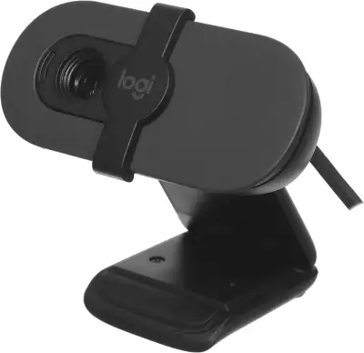 Камера Web Logitech HD Webcam Brio 100 черный 2Mpix (1920x1080) USB-A с микрофоном (960-001587)