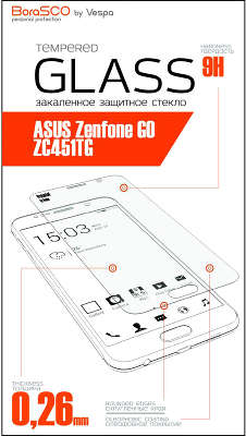 Защитное стекло BoraSCO 0,26 мм для Asus Zenfone GO ZC451TG