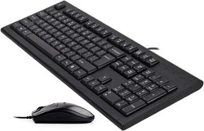 Клавиатура + мышь A4Tech KR-8520D клав:черный мышь:черный USB