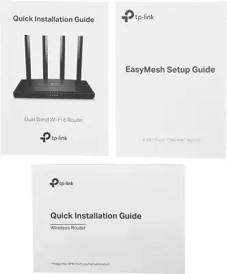 Роутер беспроводной TP-Link Archer AX12 AX1500 10/100/1000BASE-TX черный