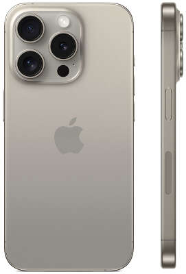 Смартфон Apple A3104 iPhone 15 Pro 128Gb титан моноблок 3G 4G 2Sim 6.1" 1179x2556 iOS 17 48Mpix 802.11 a/b/g/n/ac/ax NFC GPS GSM900/1800 TouchSc Protect