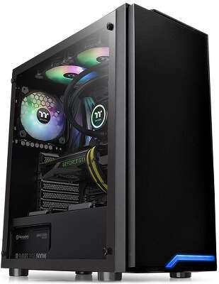 Корпус Thermaltake H100 TG, черный, ATX, Без БП (CA-1L4-00M1WN-02)