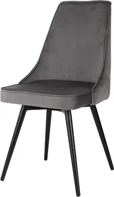 Стул для дома Бюрократ CH-K4_SP_2 с повор.мех. комплект 2шт т.серый Holland 18 металл черный на ножках (CH-K4_1/SP/HL18_2)