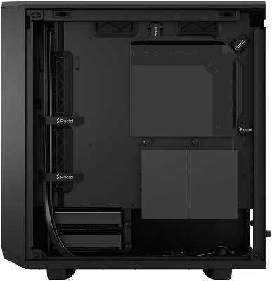 Корпус Fractal Design Meshify 2 Mini Black TG Dark Tint, черный, mATX, Без БП (FD-C-MES2M-01)