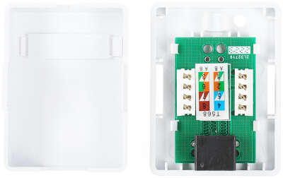 Розетка Lanmaster TWT-SM1-45-WHRJ45 1 кат.5E бел. (упак.:1шт)