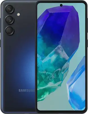 Смартфон Samsung SM-M556E Galaxy M55 5G 256Gb 8Gb черный моноблок 3G 4G 2Sim 6.7" 1080x2400 Android 14 50Mpix 802.11 a/b/g/n/ac/ax NFC GPS GSM900/1800 GSM1900 microSD max1024Gb