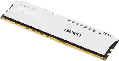 Память DDR5 16GB 6800MHz Kingston KF568C34BWE-16 Fury Beast White Expo RTL Gaming PC5-54400 CL34 DIMM 288-pin 1.4В kit dual rank с радиатором Ret