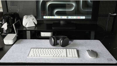 Коврик для мыши/ Mouse pad GEEK NOOK 80*40CM Light Gray Felt