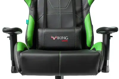 Кресло игровое Zombie VIKING 5 AERO черный/салатовый эко.кожа с подголов. крестов. пластик