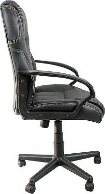 Кресло офисное COLLEGE HLC-0601, черный, экокожа