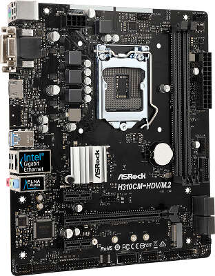 Материнская плата microATX LGA1151v2 ASRock H310CM-HDV/M.2