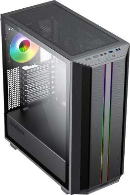 Корпус GameMax Precision COC, черный, ATX, Без БП (Precision COC Black (T808)