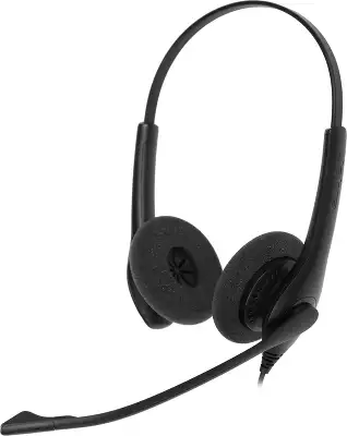 Наушники с микрофоном Jabra BIZ 1500 Duo черный 2.3м накладные USB оголовье (1559-0159)