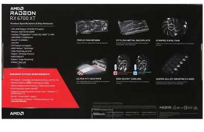 Видеокарта ASRock AMD Radeon RX 6700 XT Challenger Pro OC 12Gb DDR6 PCI-E HDMI, 3DP