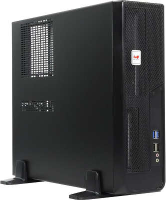 Корпус IN-WIN BL040, черный/серебристый, mATX, 300W (6121113)