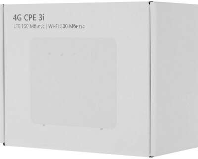 Портативный маршрутизатор 4G HUAWEI B313-322 LEIQU белый (Wi-Fi 4 2x2 MIMO 2.4GHz, LTE Cat4, 1xRJ-45, SMA) (без аккумулятора) (51060KPM)