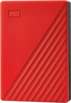 Жесткий диск WD USB3.2 Gen1 4TB WDBPKJ0040BRD-WESN My Passport 2.5" красный