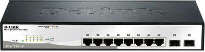 Коммутатор D-Link DGS-1210-10/F1A 8x1Гбит/с 2SFP управляемый