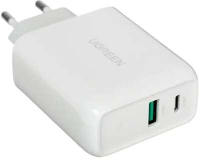Зарядное устройство UGREEN CD170 (60468) 38W USB-C Wall Charger EU. Цвет: белый