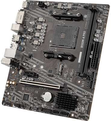 Материнская плата MSI B550M-A PRO B550, AM4, 2*DDR4, 1*PCIEx16, 1*PCIEx1, 1*M.2, 6*USB3.2Gen1, 6*USB2.0, 4*SATA3.0, 1G, DVI, HDMI, M-ATX, RTL
