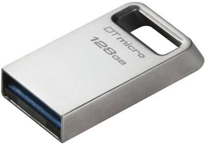Kingston USB Drive 128GB DataTraveler Micro  USB3.0, серебристый [DTMC3G2/128GB]