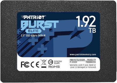 Твердотельный накопитель SATA3 1.92Tb [PBE192TS25SSDR] (SSD) Patriot BURST ELITE