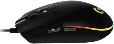 Мышь игровая Logitech G102 LIGHTSYNC Black |910-005808| черная, оптическая, 200-8000dpi, 2.1м USB 2.0, 6 программируемых кнопок, RGB подсветка, под обе руки