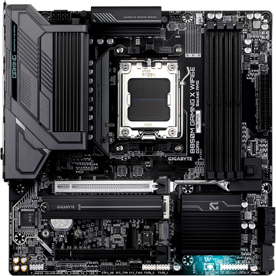 Материнская плата GIGABYTE B850M GAMING X WIFI6E, AM5, B850, 4*DDR5, 4*SATA, 2*M.2, 3*USB 3.2, 4*USB 2.0, Type-C, 2*PCIx16, 2*DP+HDMI, mATX