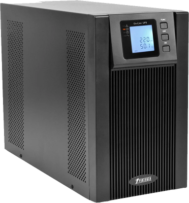 ИБП POWERMAN Online 2000, LCD, двойного преобразования, 2000ВА, 1800Вт, 3 евророзетки с резервным питанием, USB, RS232, слот SNMP, разъем EPO, батарея 12В 9Ач 4 шт., 191 х 460 х 337 мм., 20 кг./ UPS POWERMAN Online 2000, LCD, double conversion, 2000VA, 18