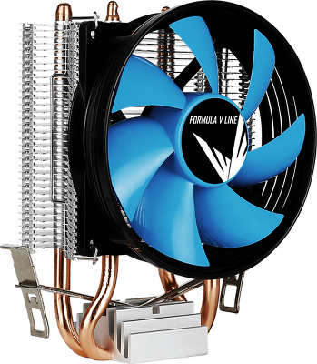 Кулер для процессора Formula V Line Verkho 2, 90mm FAN, 2 HEAT PIPES, 4-PIN PWM, 800-2000 RPM, 15-25DBA, HYDRO BEARING, LGA1700/1200/115x/775, AM5/AM4/AM3+/AM3/AM2+/AM2/FM2/FM1