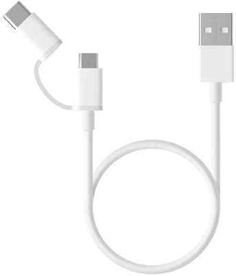 Кабель Xiaomi Mi 2-in-1 USB Cable Micro-USB to Type C 30см SJX02ZM (SJV4083TY)