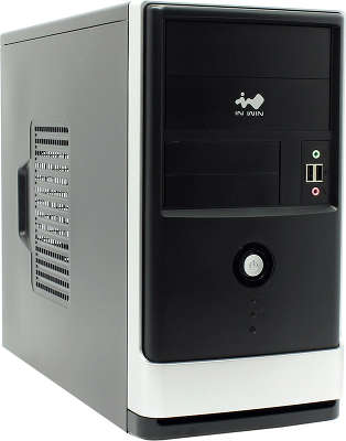 Корпус IN-WIN EMR-002 Black-Silver 450W USB, microATX 2.03