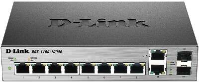 D-Link DGS-1100-10/ME/A2A Управляемый L2 коммутатор с 8 портами 10/100/1000Base-T и 2 комбо-портами 100/1000Base-T/SFP