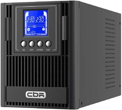 ИБП CBR ESSENCE ESN-1000 [Online 1000 VA / 1000 W, Tower, 3 x EURO, LCD, HID-USB, RS232, EPO, SNMP slot] (ESN-1KT-3F-LCHERSC)