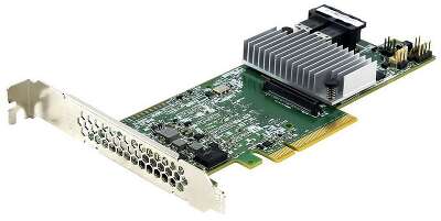 RAID-контроллер Broadcom 9361-8i(1G) SGL (LSI00417 / 05-25420-08 / 03-25420-11A / 03-25420-11B / 03-25420-11C / 03-25420-11D / 03-25420-14C ) PCIe 3.0 x8 LP, SAS/SATA 12G, RAID 0,1,5,6,10,50,60, 8port (2*int SFF8643), Cache 1GB, 3108ROC RTL (SN) {5} (0030