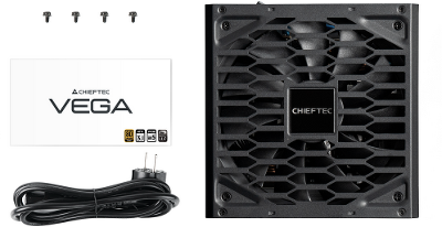 Блок питания Chieftec Vega PPG-850-S (ATX 3.1, 850W, 80 PLUS GOLD, Active PFC, 135mm fan, Gen5 PCIe) Retail